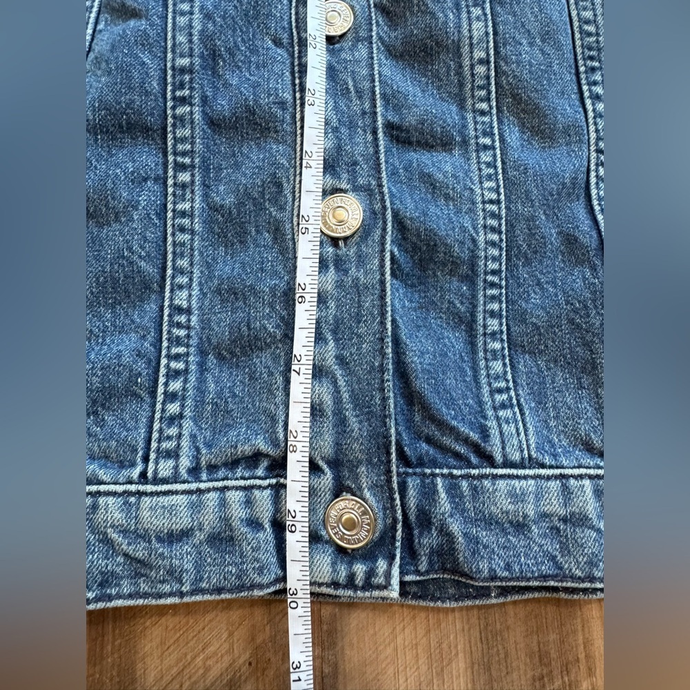 Vintage 7 For All Mankind Medium Wash Blue Denim Dress Y2K style, XS - Picture 10 of 16